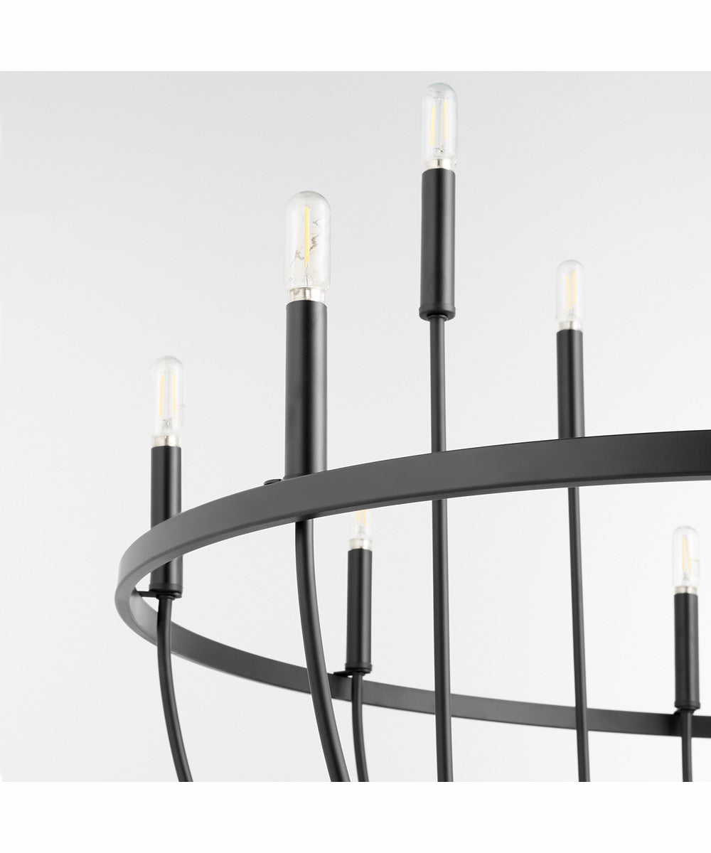 Tribute 12-light Chandelier Matte Black