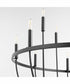 Tribute 12-light Chandelier Matte Black