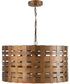 4-Light Pendant In Patinaed Brass