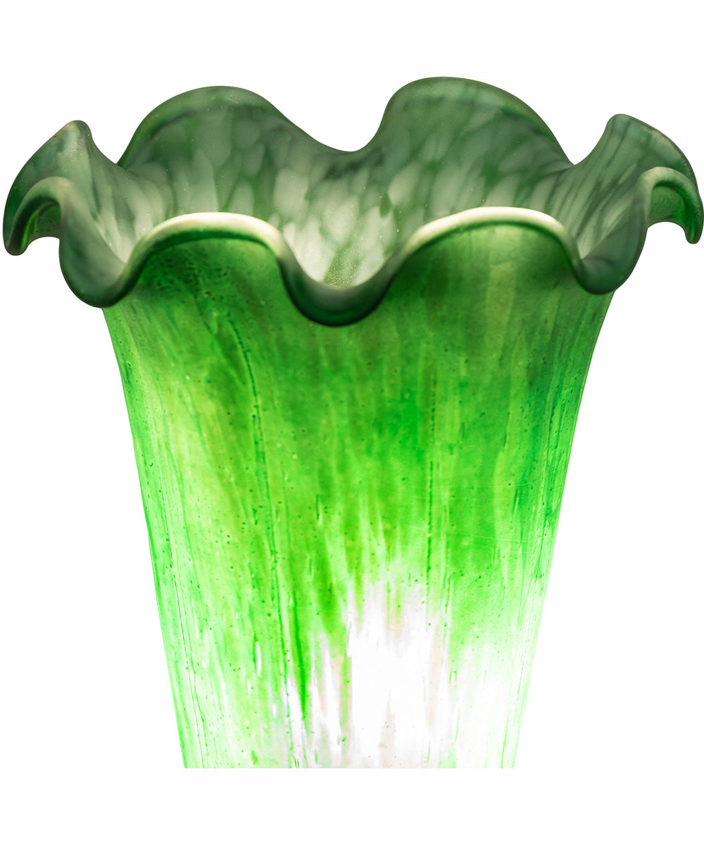 7" High Green Tiffany Pond Lily Victorian Mini Lamp