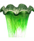 7" High Green Tiffany Pond Lily Victorian Mini Lamp