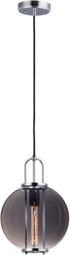 11"W Minaret 1-Light Pendant Polished Nickel