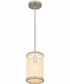 Syrah Small 1-light Mini Pendant Brushed Nickel