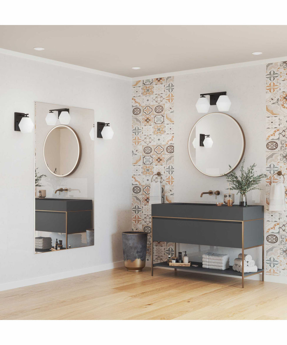 Copeland 1-Light Mid-Century Modern Vanity Light Matte Black