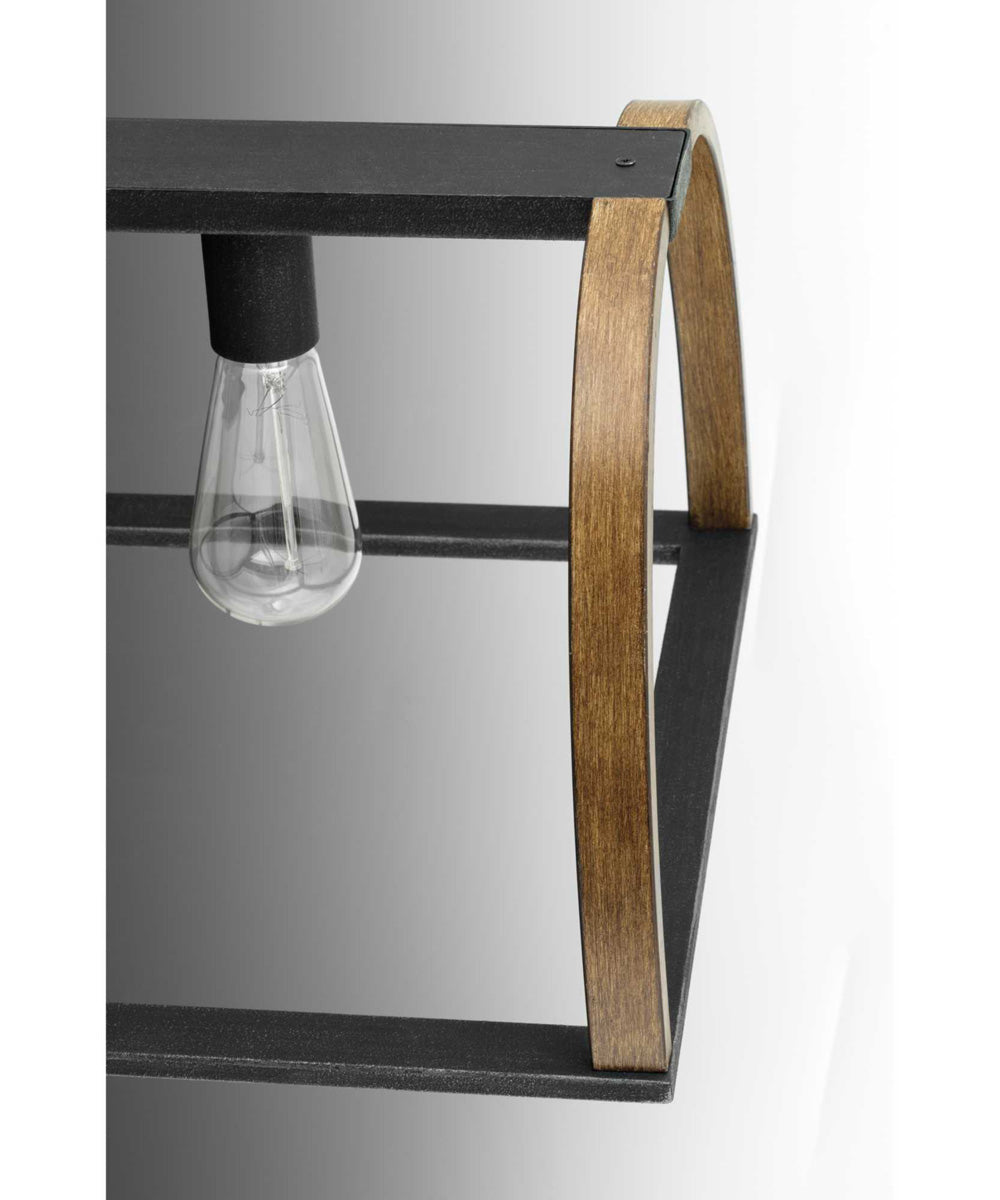 Trestle 1-Light Farmhouse Pendant Light Gilded Iron