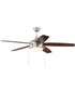 52" Phaze 5 Blade 2-Light Ceiling Fan Brushed Polished Nickel