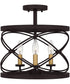 Potts 3-light Semi Flush Mount Palladian Bronze