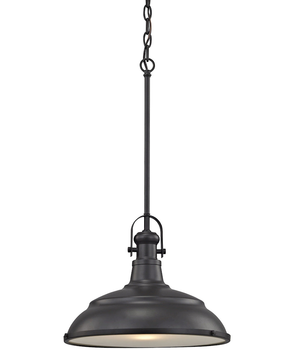 Blakesley 1-Light Pendant Oil Rubbed Bronze/Frosted Glass