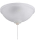 Elegance Bowl Light Kit 3-Light LED Fan Light Kit White Frost
