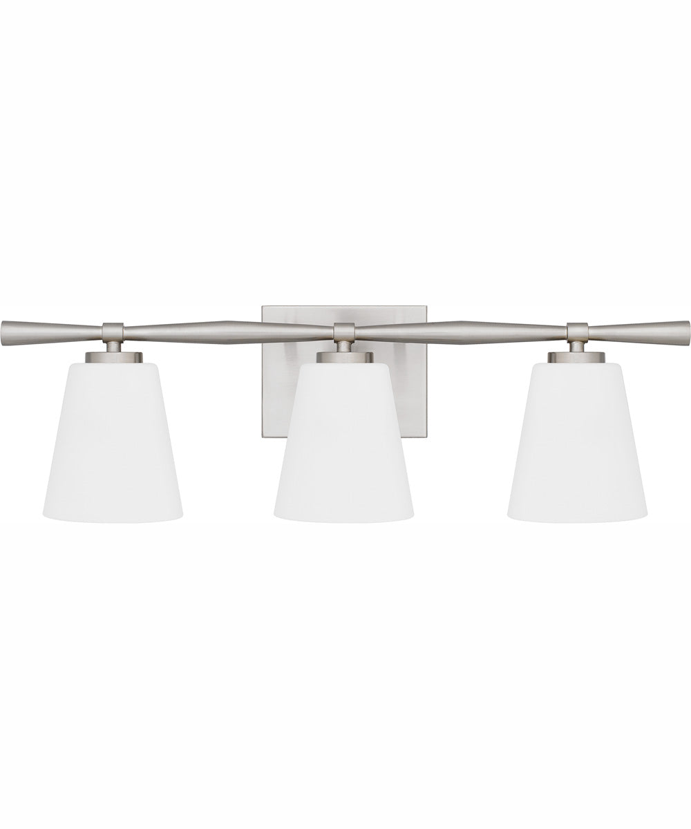 Brindley Large 3-light Bath Light Brushed Nickel