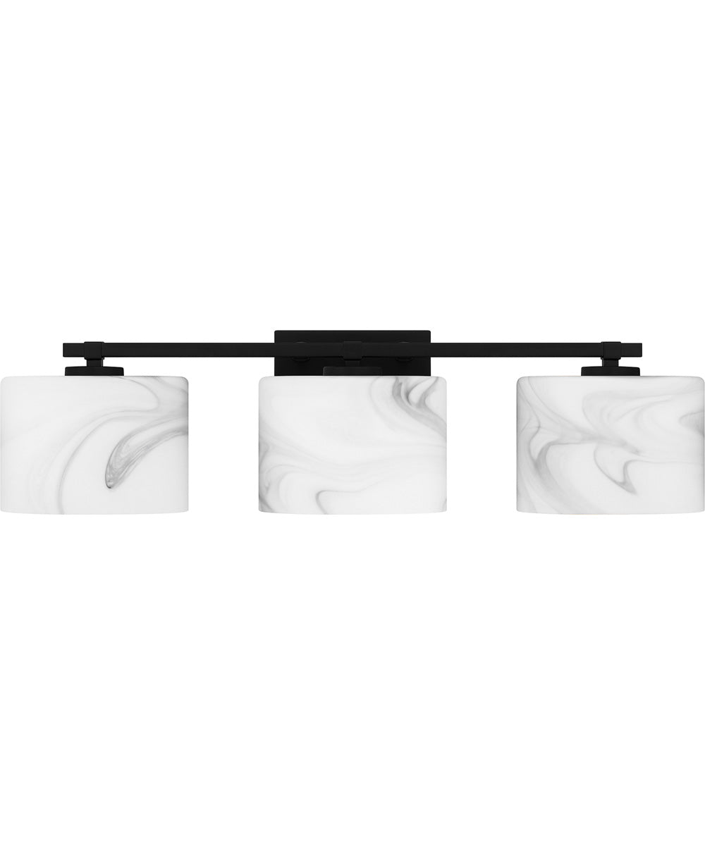 Mather Large 3-light Bath Light Matte Black