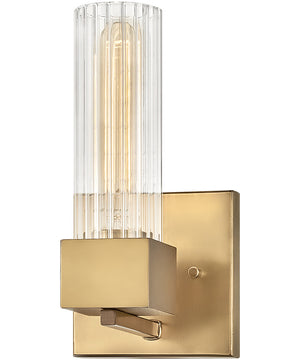 Xander 1-Light Single Light Vanity in Heritage Brass