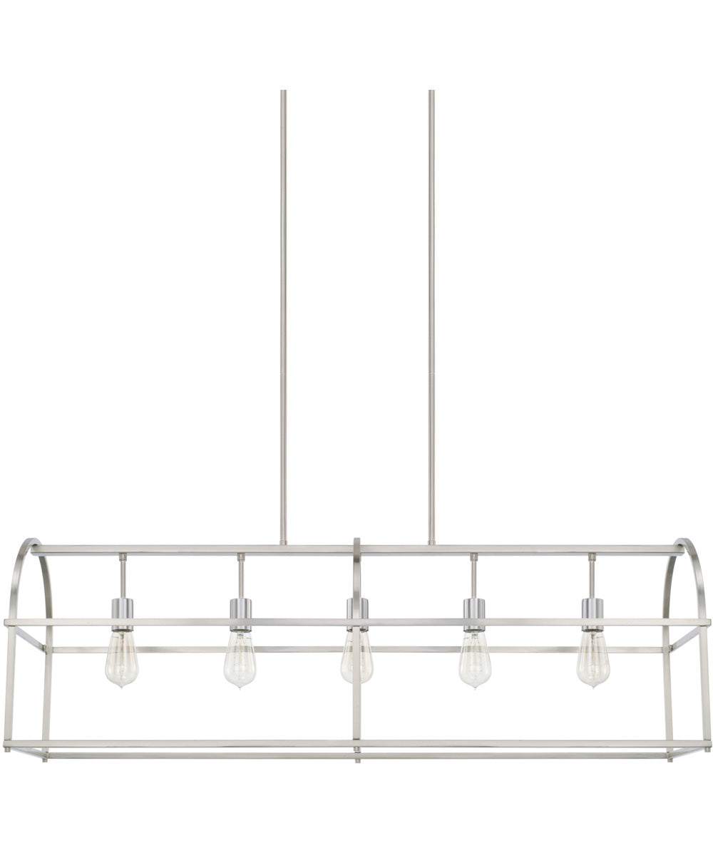 Aubrey 5-Light Island Brushed Nickel