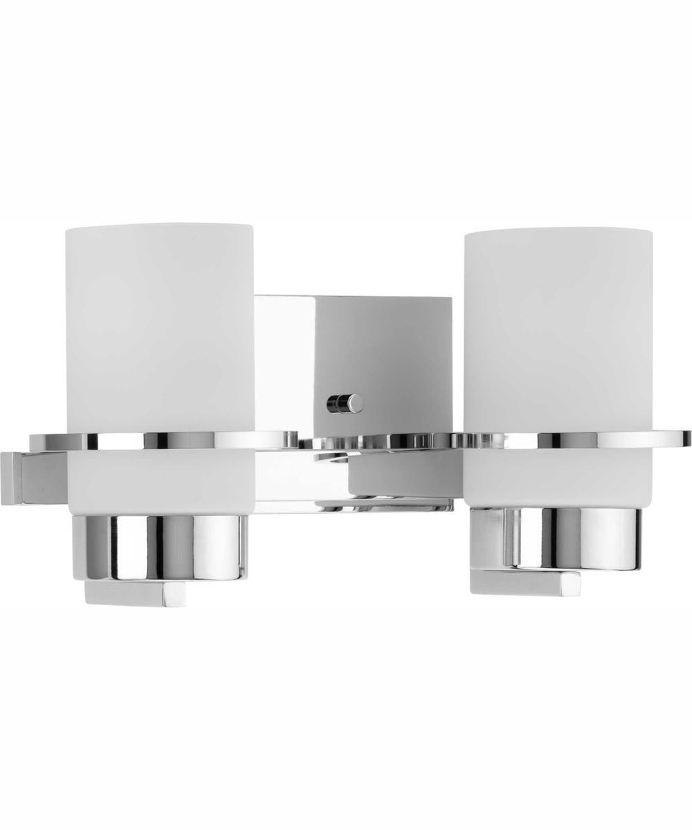 Reiss 2-Light Modern Farmhouse Vanity Light Polished Chrome