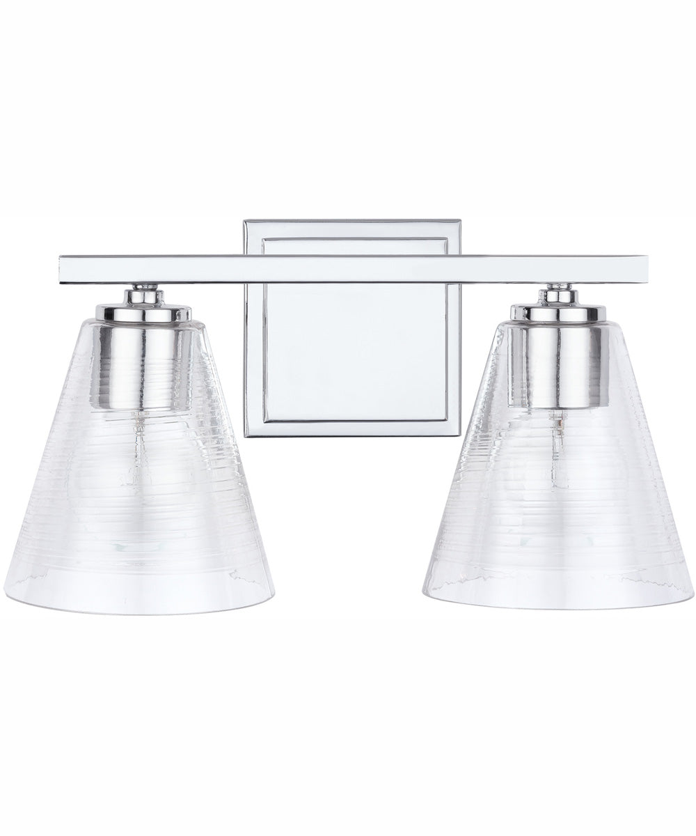 Layla 2-Light Vanity Chrome
