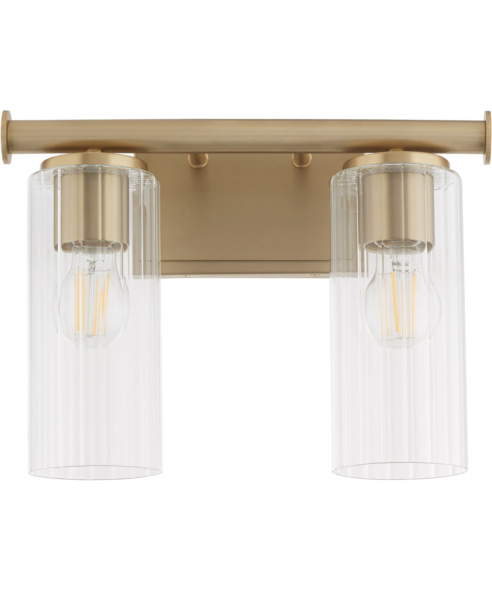 Tamara Day's Mercier 2-light Bath Vanity Light Aged Brass