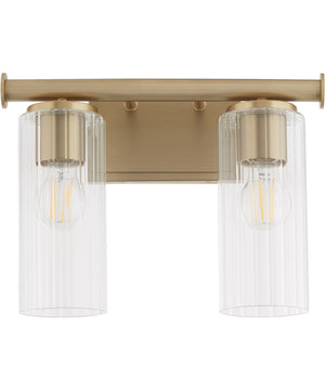 Tamara Day's Mercier 2-light Bath Vanity Light Aged Brass
