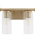 Tamara Day's Mercier 2-light Bath Vanity Light Aged Brass