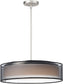 20"W Prime LED Pendant Satin Nickel