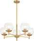 Lyon 5-light Chandelier Aged Brass