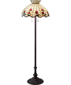 62" High Roseborder Floor Lamp