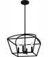 Concho Bay Large 4-light Pendant Matte Black