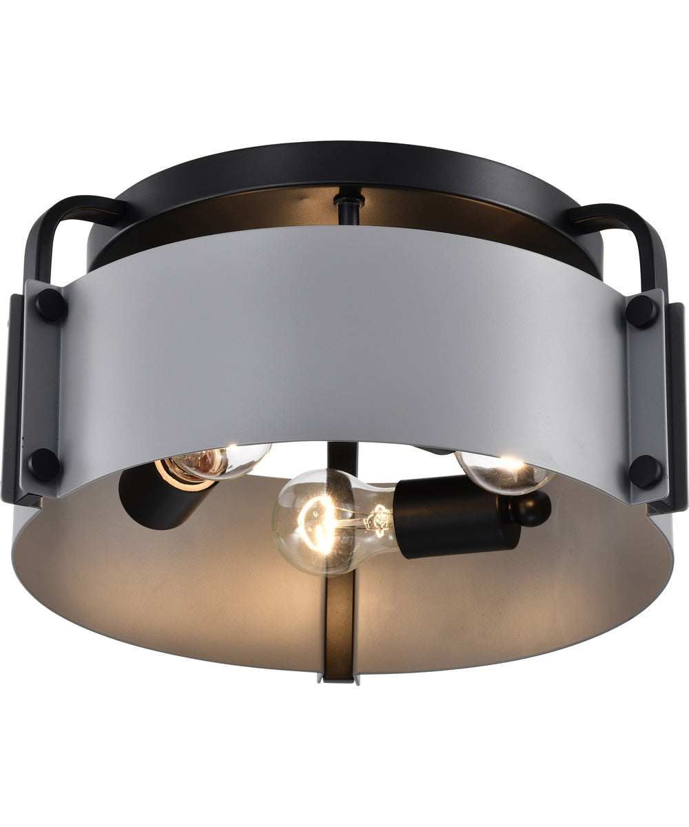 Altos 3-Light Close-to-Ceiling Matte Gray