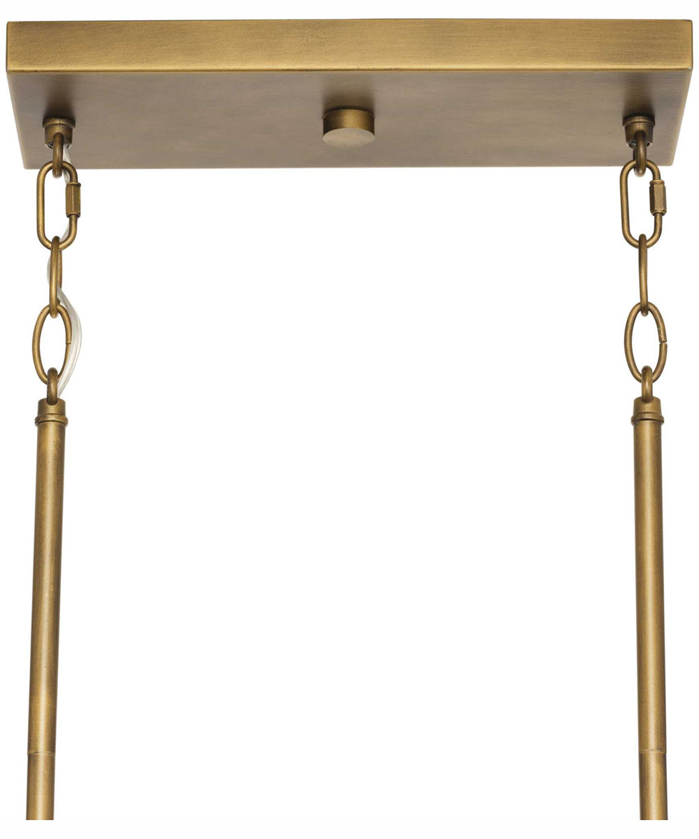 Burgess 4-Light Modern Farmhouse Island Light Aged Bronze