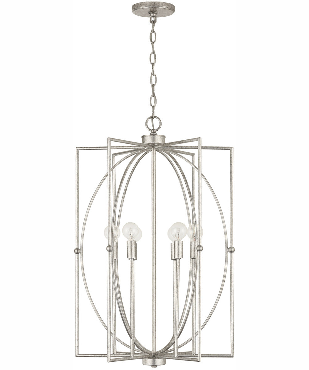 Oran 6-Light Foyer Antique Silver