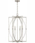 Oran 6-Light Foyer Antique Silver