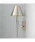 Holden 1-Light Sconce Polished Nickel