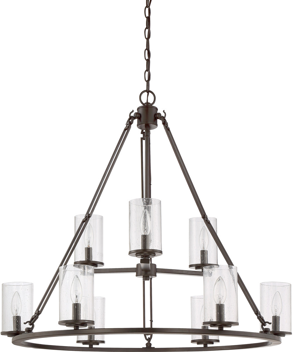 Buchanan 9-light Chandelier Western Bronze