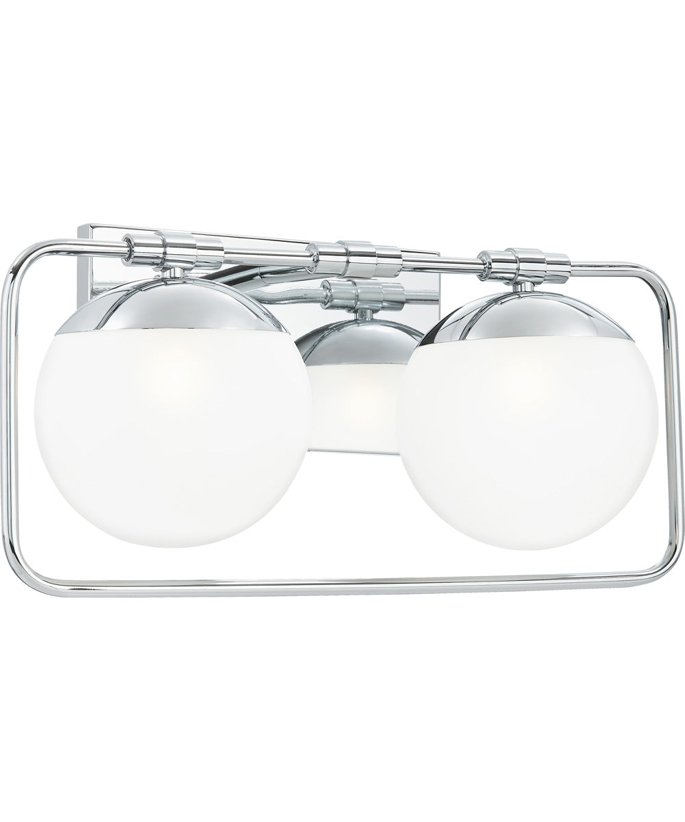 Padgett Medium 2-light Bath Light Polished Chrome