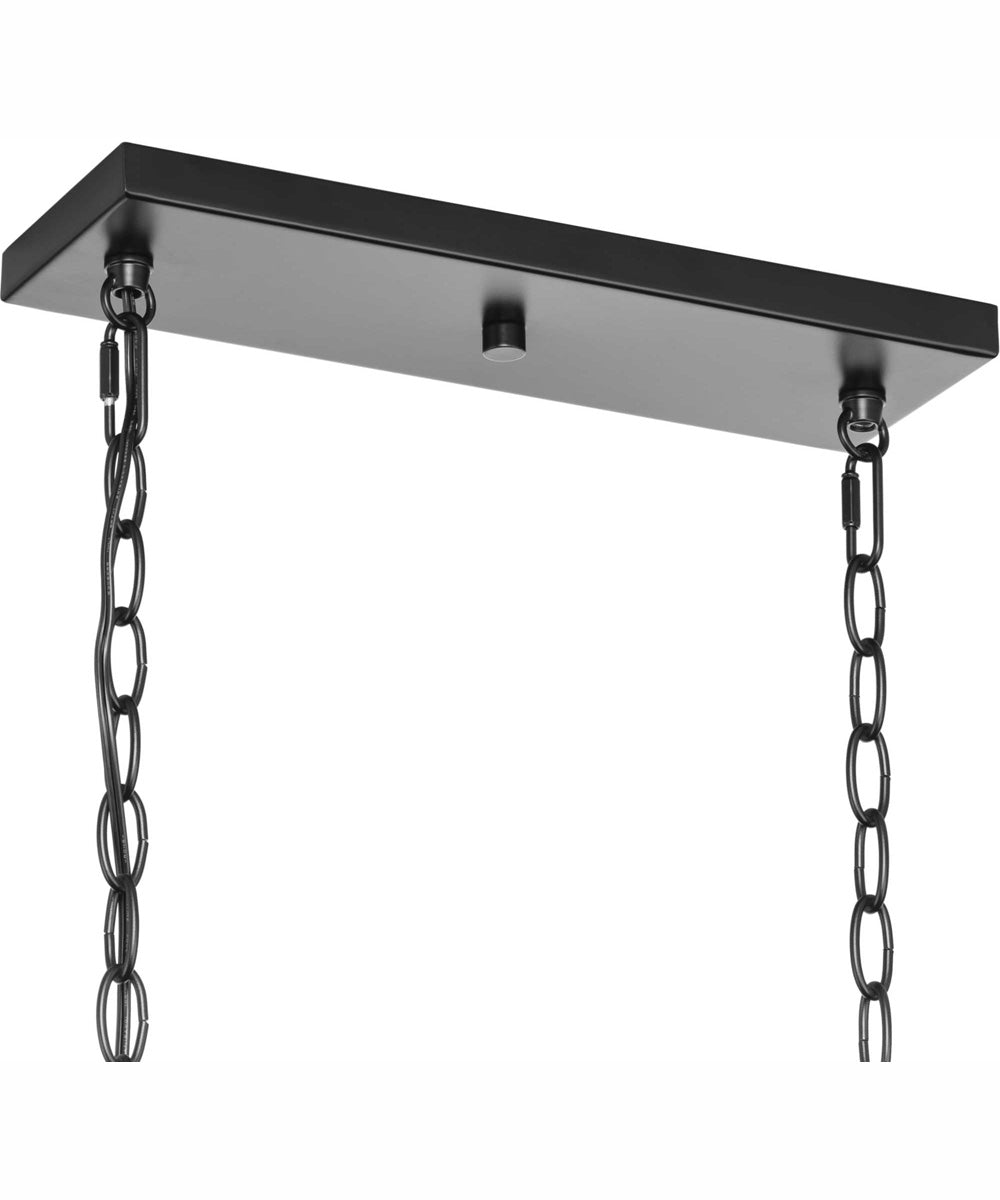 Goodwin 4-Light Modern Farmhouse Island Light Matte Black