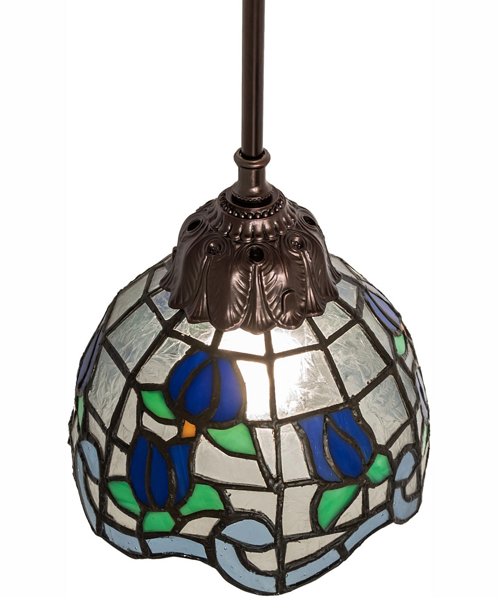 7" Wide Roseborder Mini Pendant