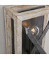 Remi 1-Light Sconce Brushed White Wash and Nordic Iron