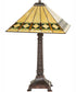 27" High Diamond Band Mission Table Lamp