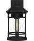 Quincy Medium 1-light Outdoor Wall Light  Coastal Armour Aluminum Earth Black