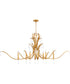 Majesty 8-light Chandelier Gold Leaf