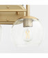 Lyon 2-light Bath Vanity Light Aged Brass