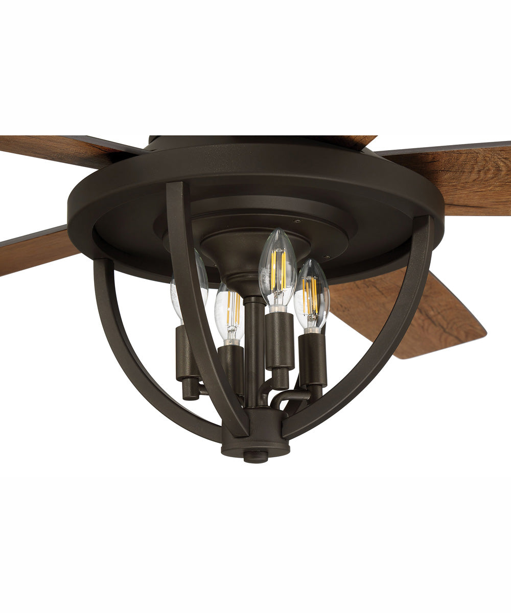 56" Nash 4-Light Indoor/Outdoor Ceiling Fan Espresso