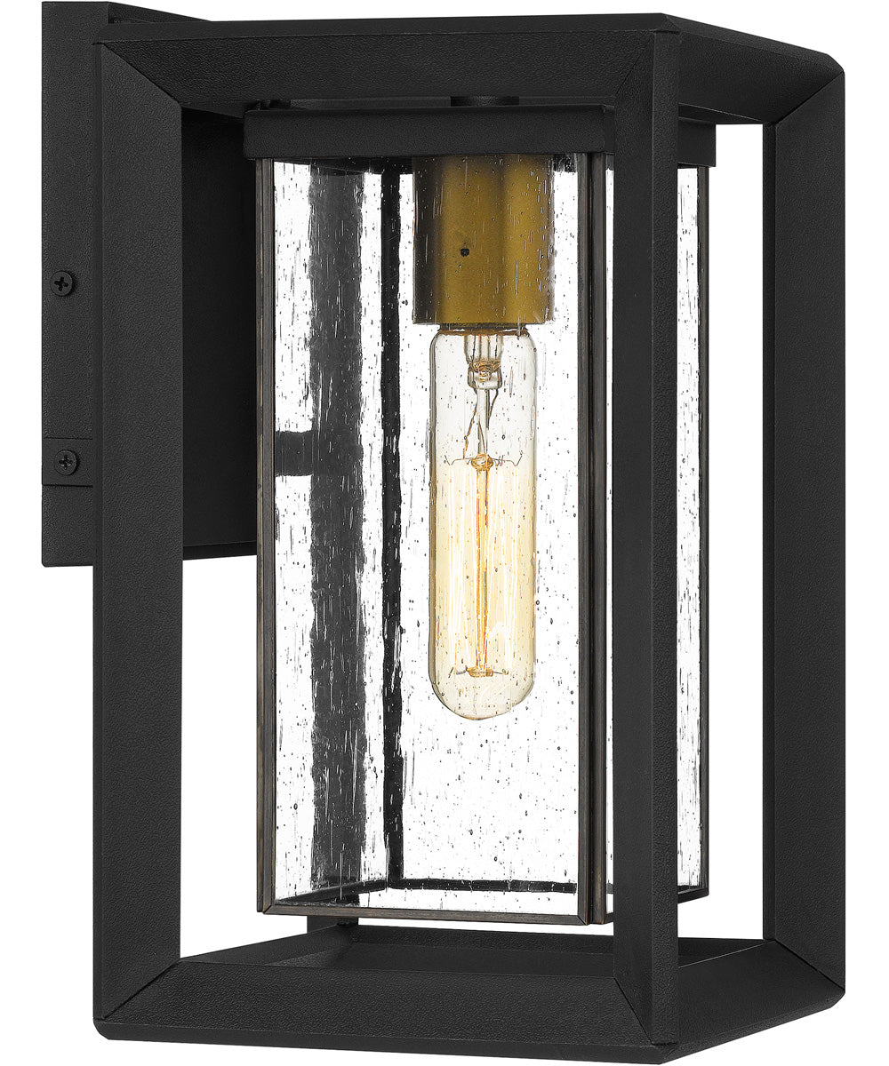 Infinger Medium 1-light Outdoor Wall Light  Coastal Armour Earth Black