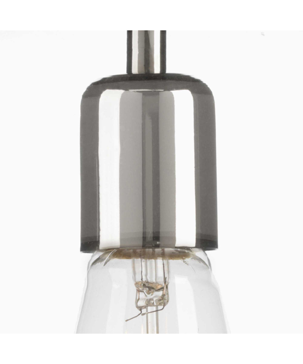 Penn 1-Light Clear Glass Farmhouse Pendant Light Polished Nickel