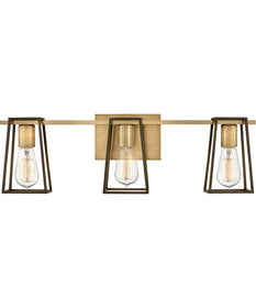 Filmore 3-Light Vanity in Heritage Brass