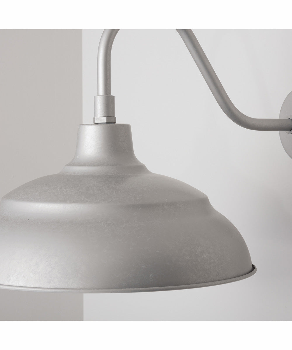 RLM 1-Light Outdoor Hanging-Lantern Rain or Shine - Galvanized