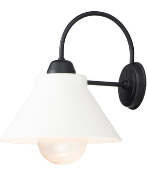 16"H Jetty 1-Light Outdoor Wall Sconce Black
