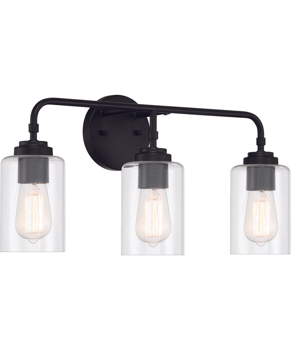 Stowe 3-Light Vanity Flat Black