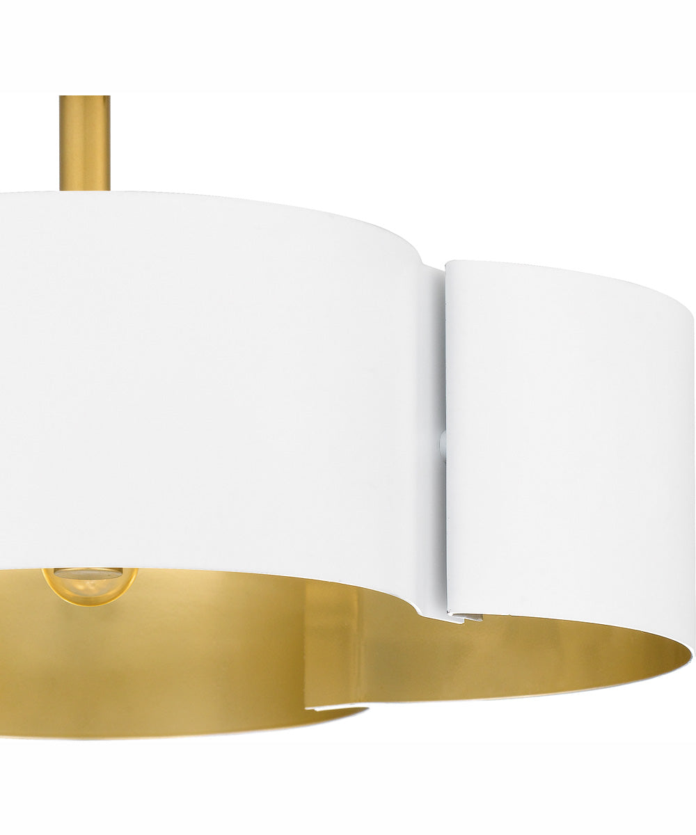 Balsam Medium 4-light Semi Flush Mount White