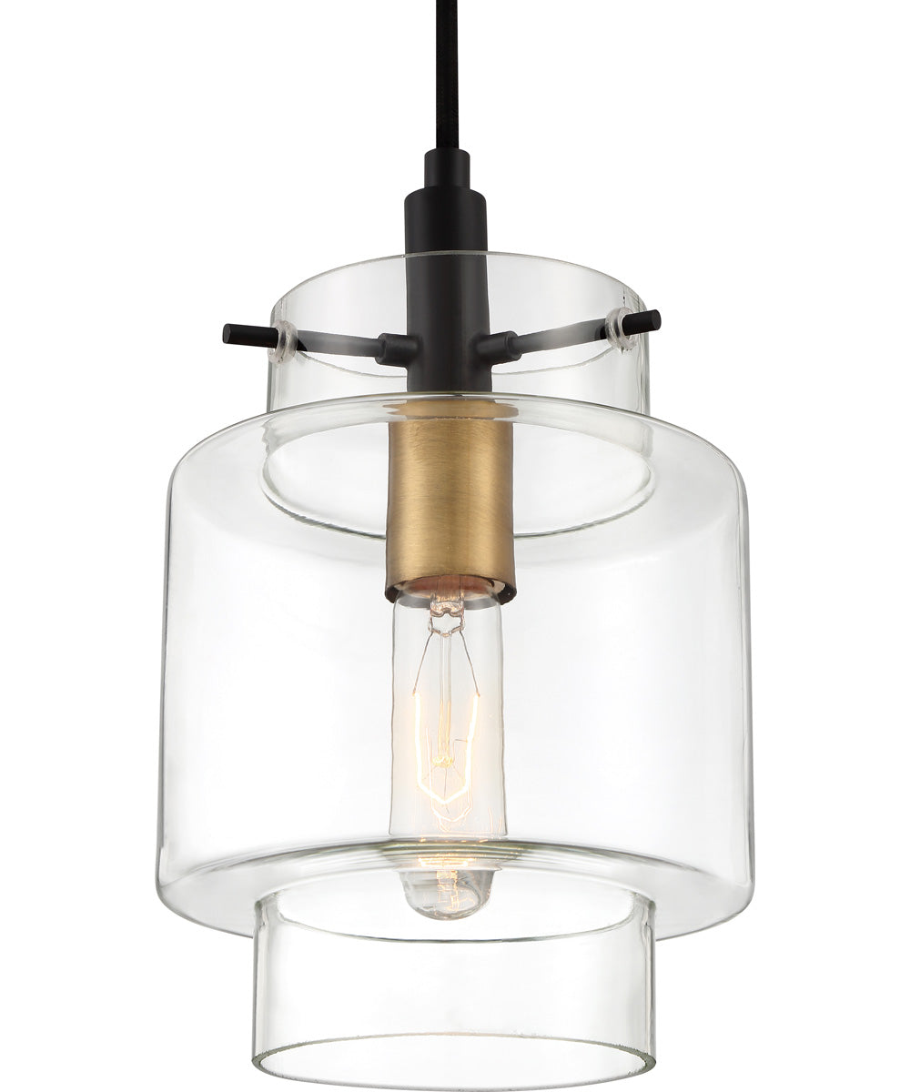 Naomi Small 1-light Mini Pendant Earth Black