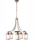 Elliot 5-Light Chandelier Satin Brass